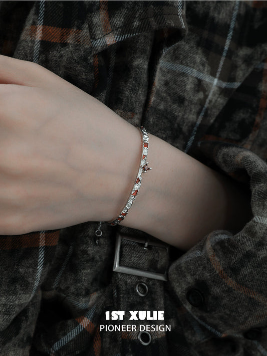 Desolate Rebirth Silver Bracelet