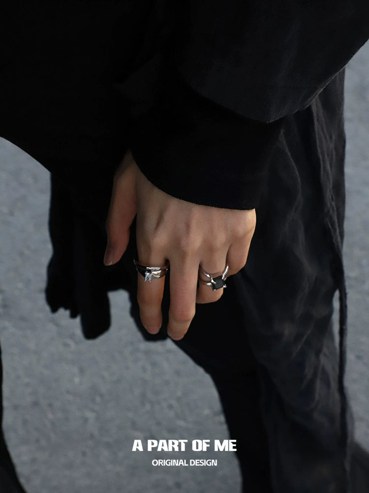 Clear Quartz Hollow Ring