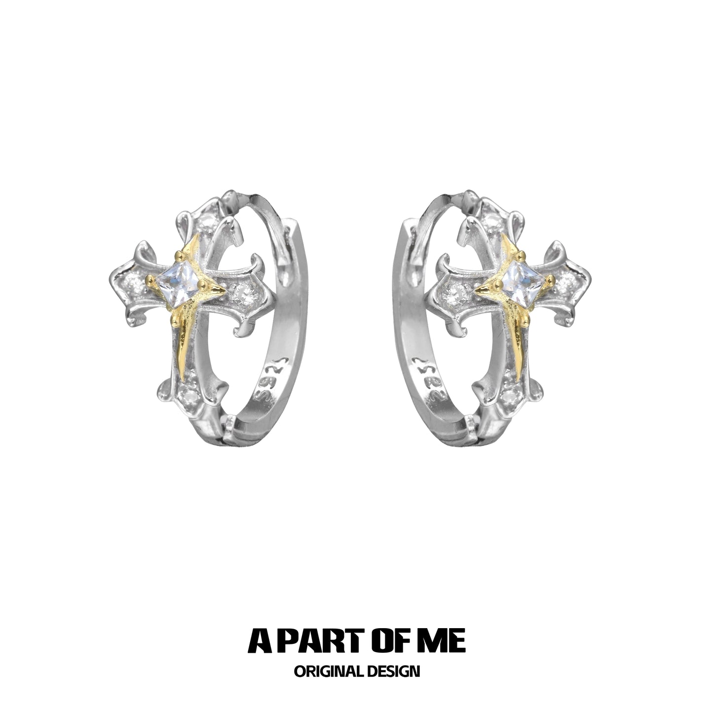 Holy Light Cross Earrings