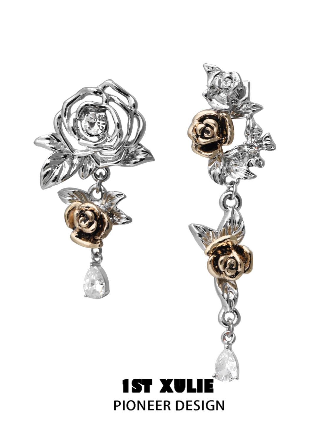Twilight Rose Punk Earrings
