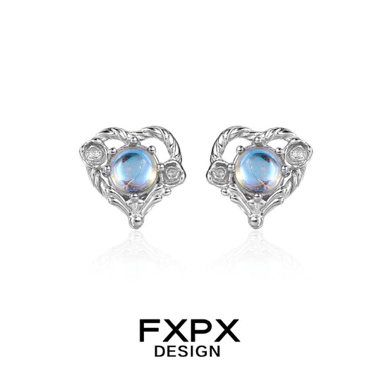 Y2K Love Moonstone Earrings