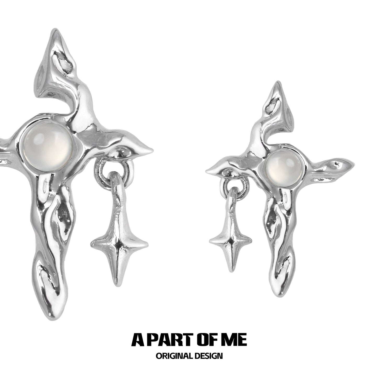 Baima Star Cross Cool Earrings