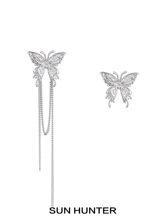 Madame Butterfly Tassel Ear Cuffs