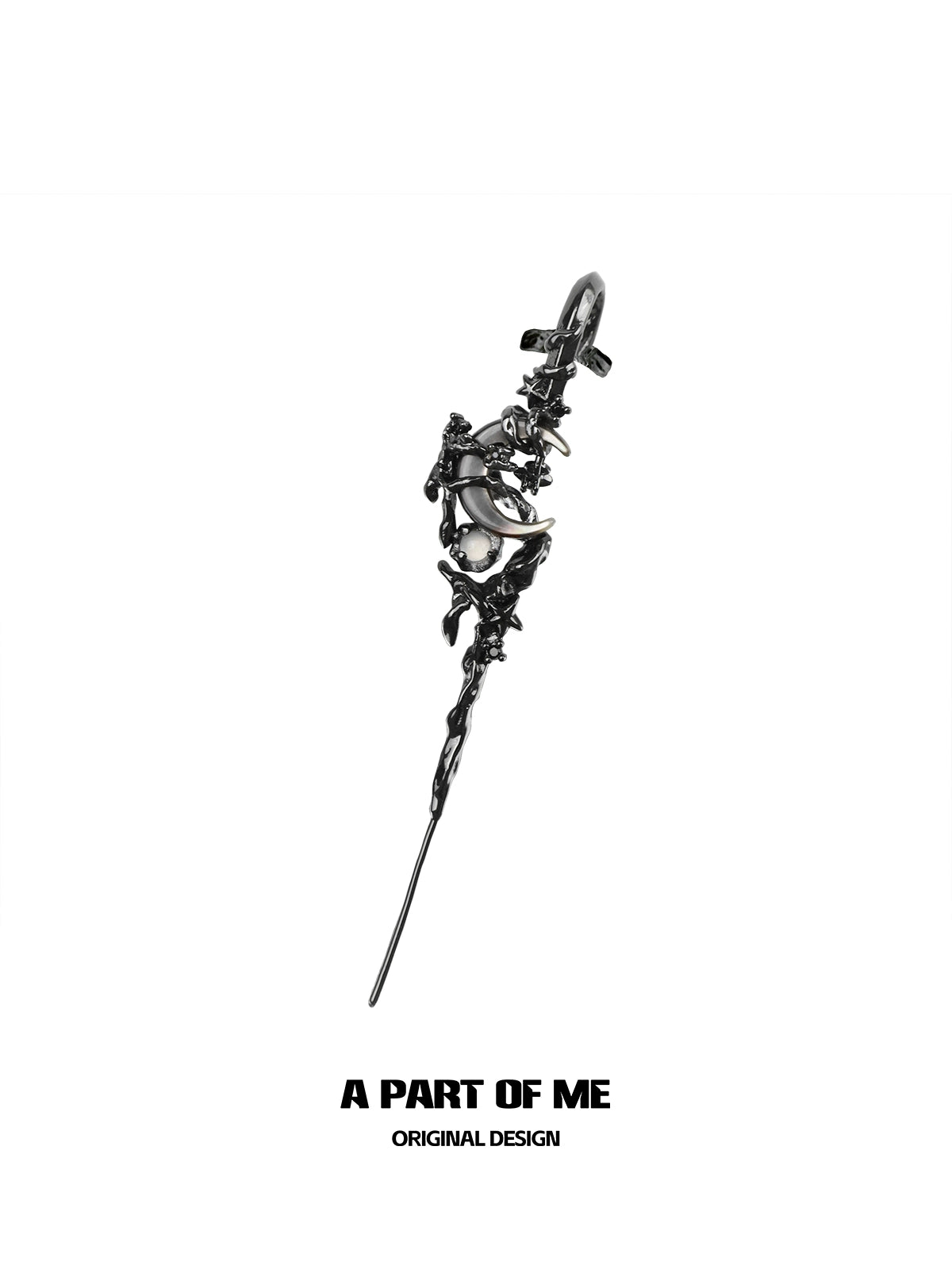 Pale Moon Piercing Ear Needle