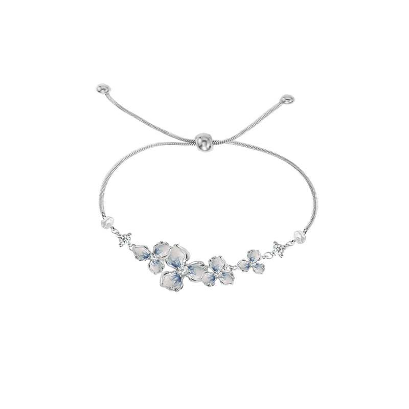 Enamel Gradient Flower Bracelet