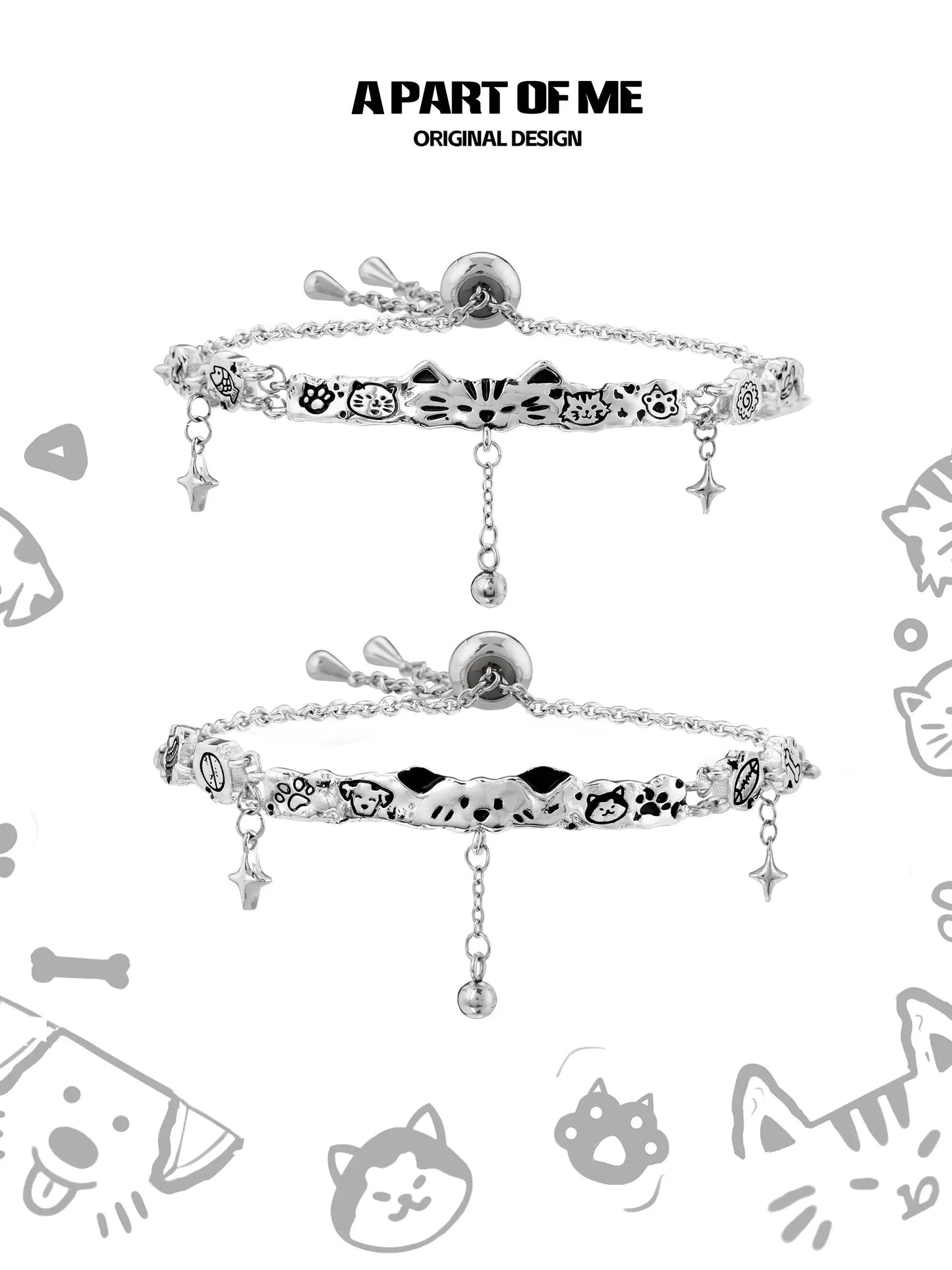 Graffiti Puppy Cat Cute Bracelet