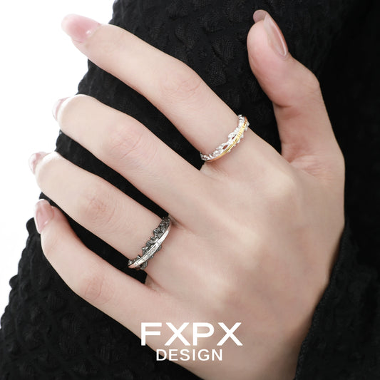 Roman Numeral Couple Rings