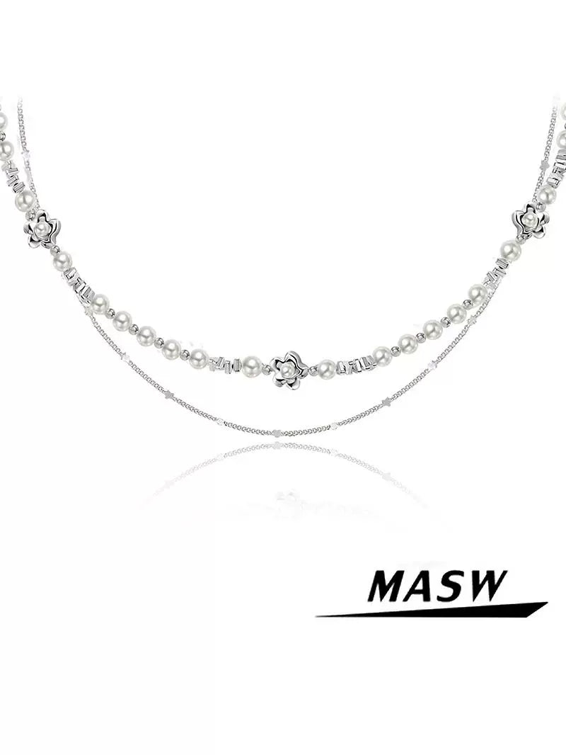 Dreamy Pearl Collarbone Chain