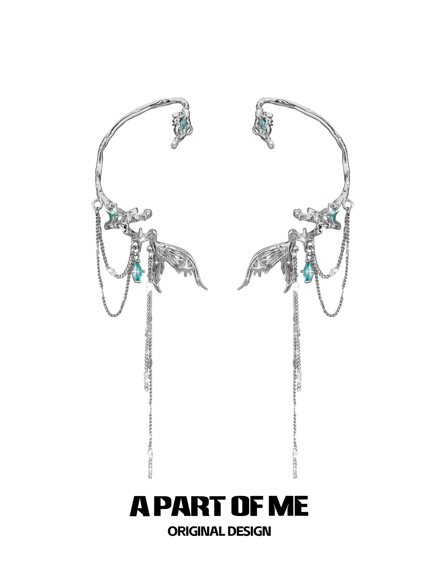 Fishtail Tassel Ear Cuffs