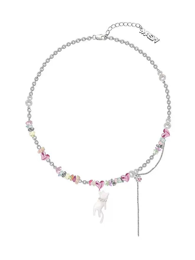 Cute Balloon Cat Necklace