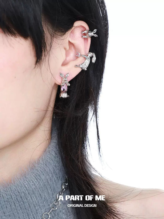 Playful Rabbit Cute Ear Cuffs