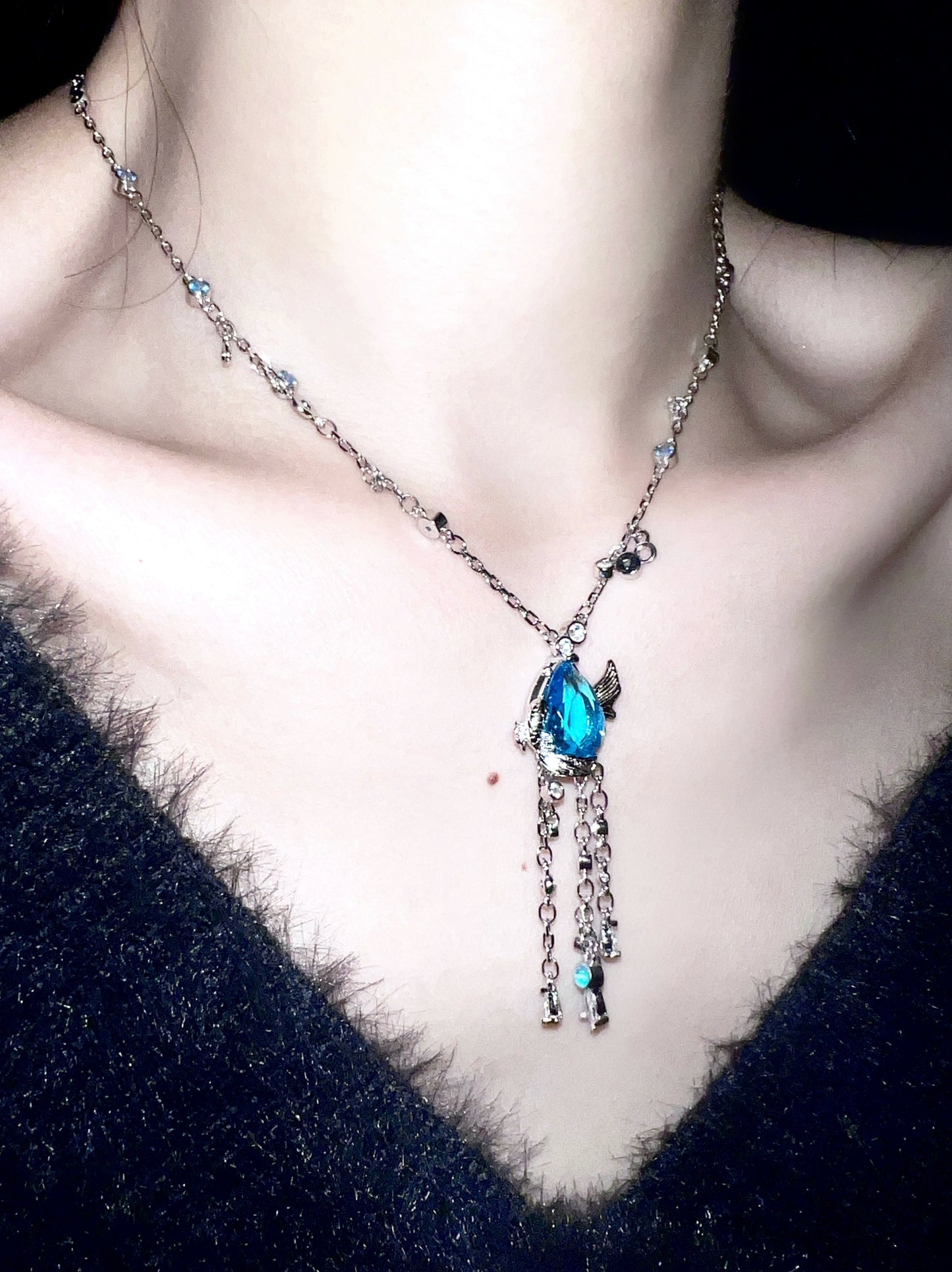 "Poseidon" Fishtail Necklace