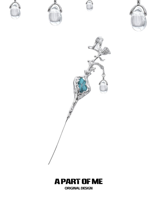 Turquoise Vase Piercing Earrings