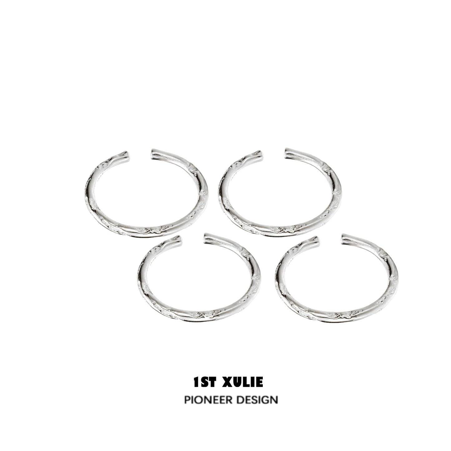 Exquisite Textured Silver Ring