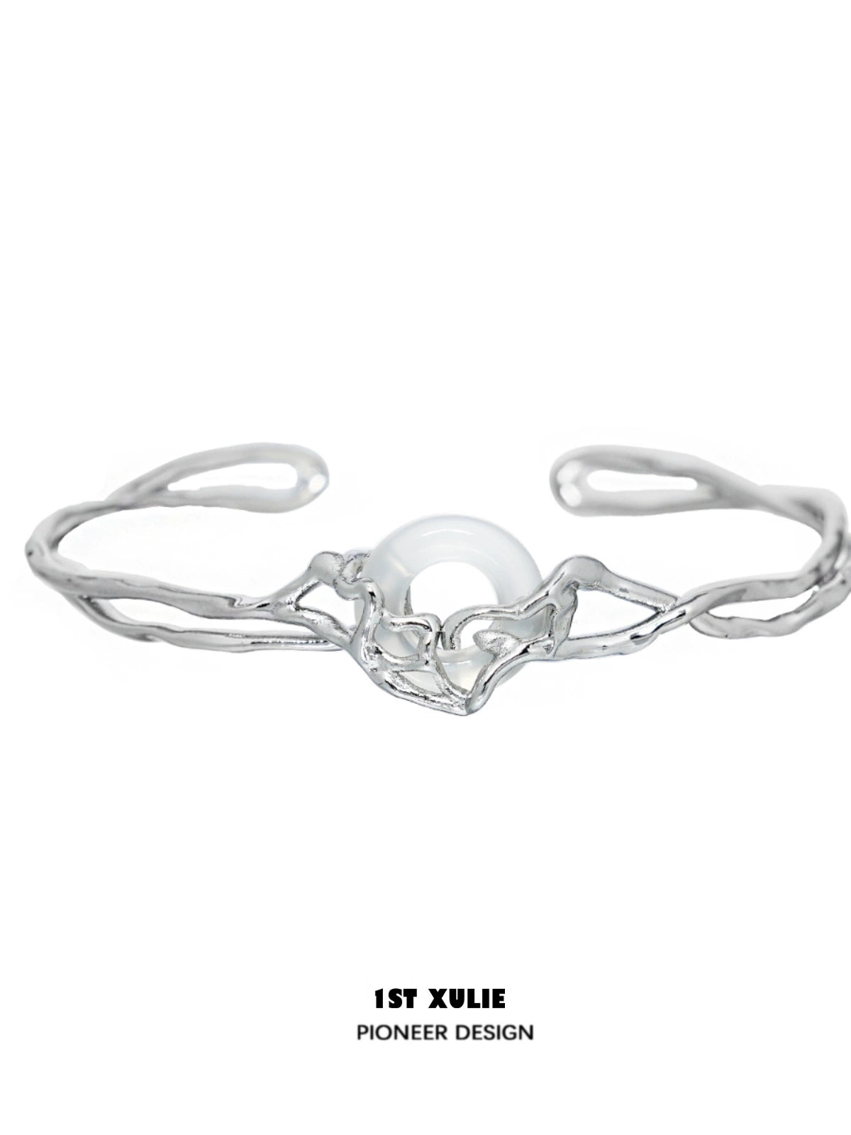 Gentle Time Agate Silver Bracelet