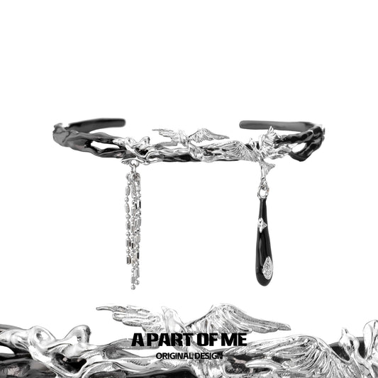 Dark Flight Bird Bracelet