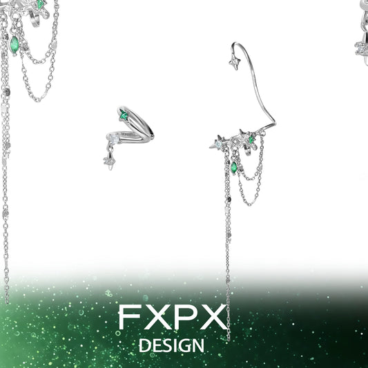 Forest Star Fringe Ear Clip