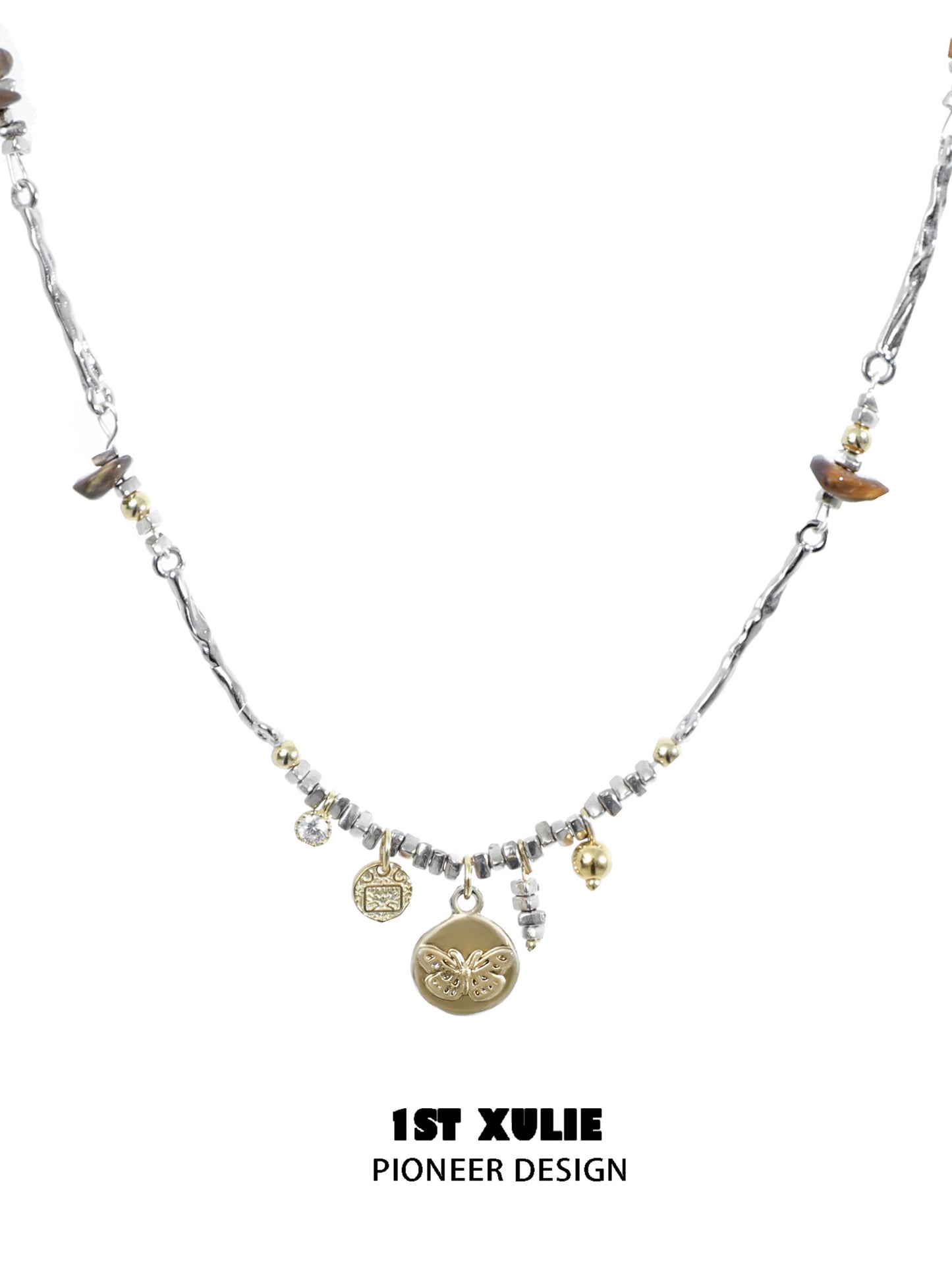 Autumn Pendant Butterfly Necklace
