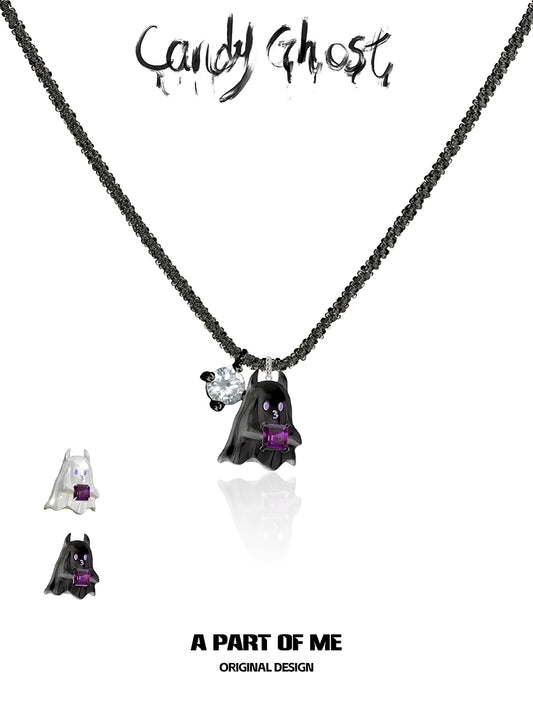 Ghost Devil Pendant Necklace