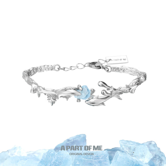 Pisces Aquamarine Bracelet