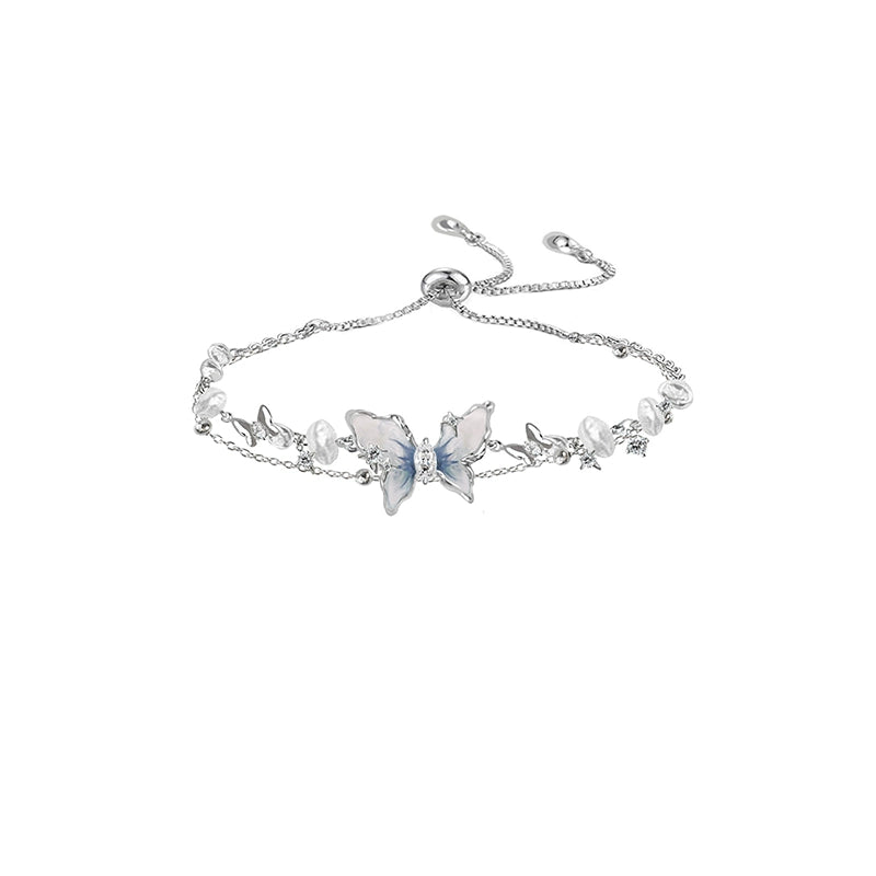 Starry Blue Butterfly Bracelet