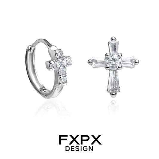 Y2K Cool Ice Cross Earrings