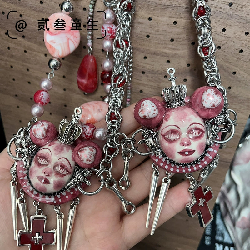 Gothic Blood Nightmare Doll Harajuku Necklace