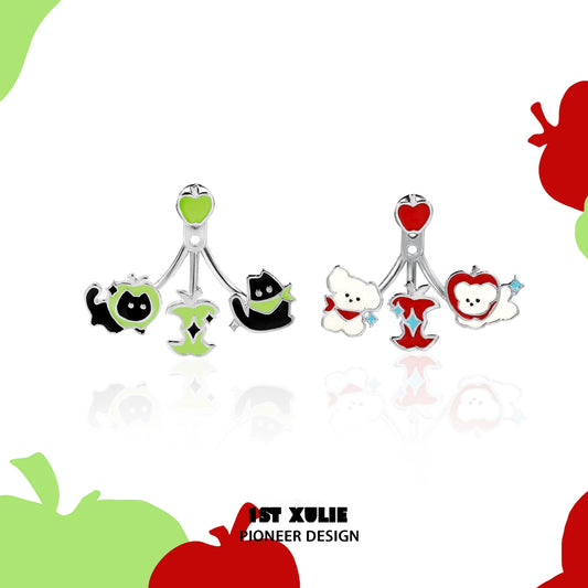 Sweet Apple Pet Removable Earrings