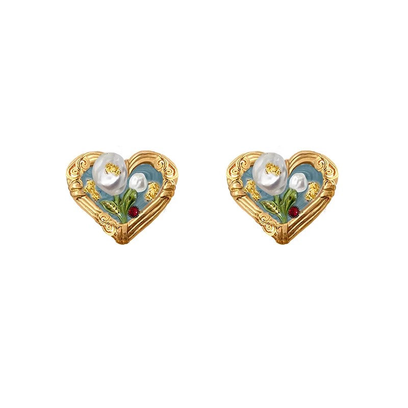 Oil Painting Love Necklace