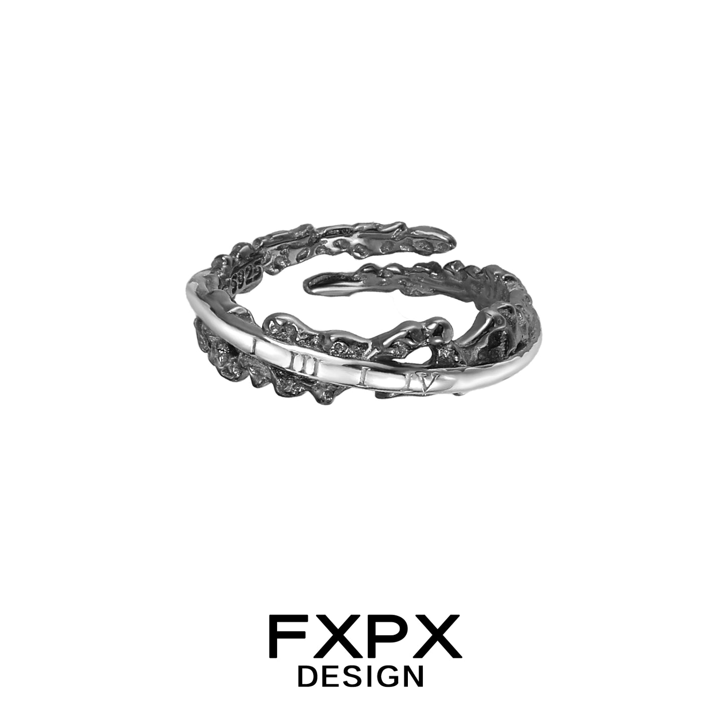 Roman Numeral Couple Rings