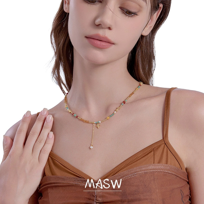 Oil Painting Love Necklace