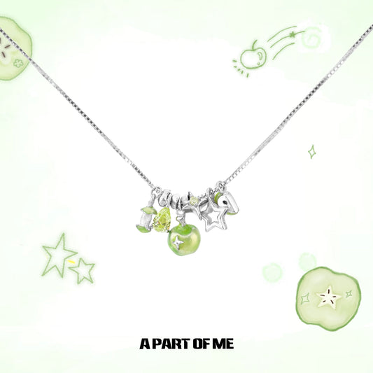 Green Apple Star Necklace