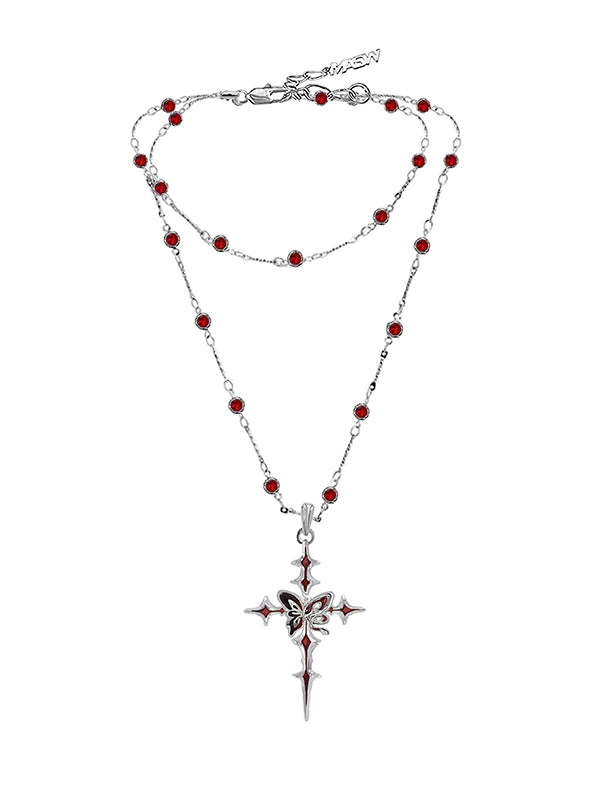 Midnight Butterfly Necklace