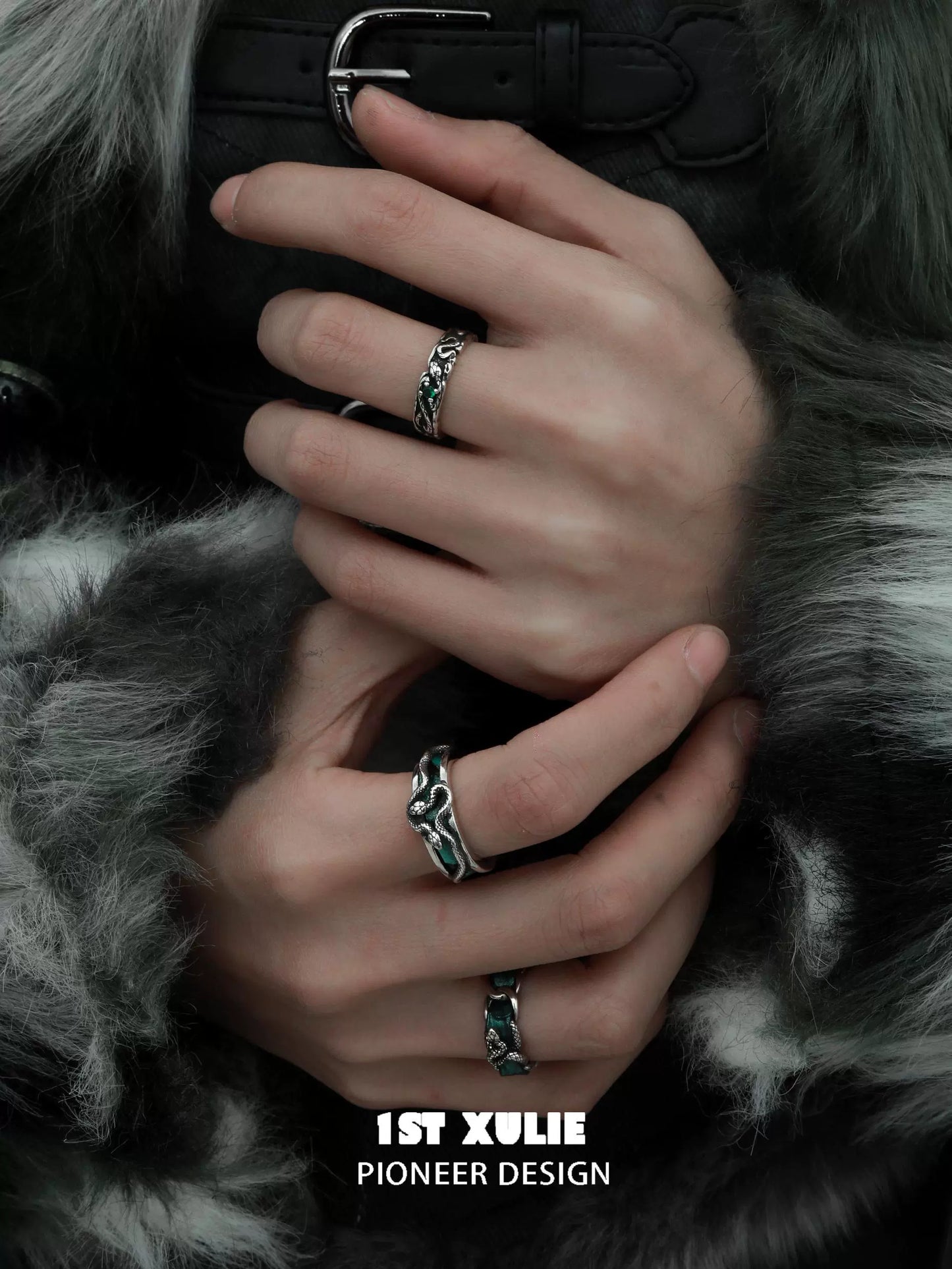 Y2K Vintage Rebel Viper Ring