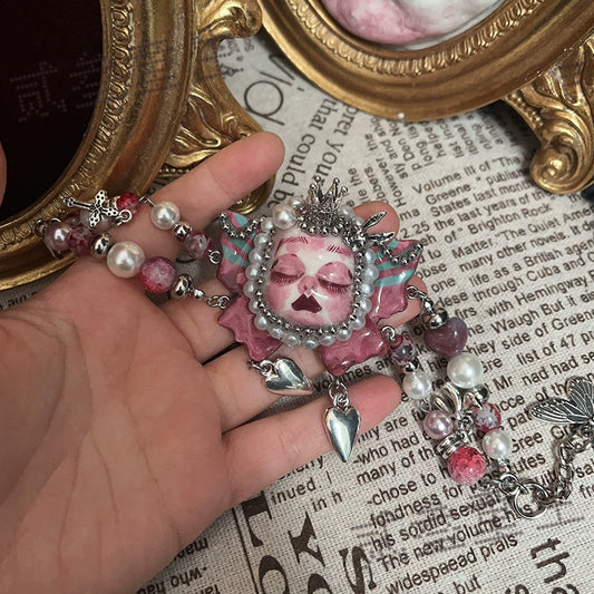 Bracelets-Ersan Tongsheng Original Heavy Industry Sweet Cool Vintage Diablo Gothic Niche Design Diablo Gothic Bracelet Bracelet