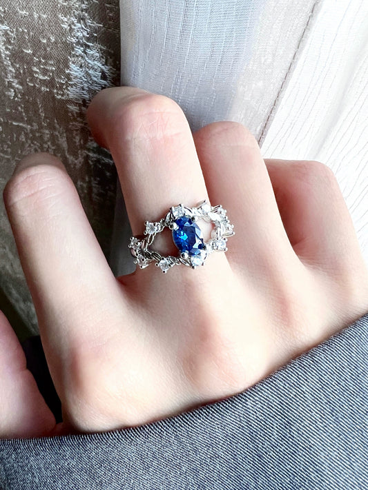"Sea Eye" Zircon Ring