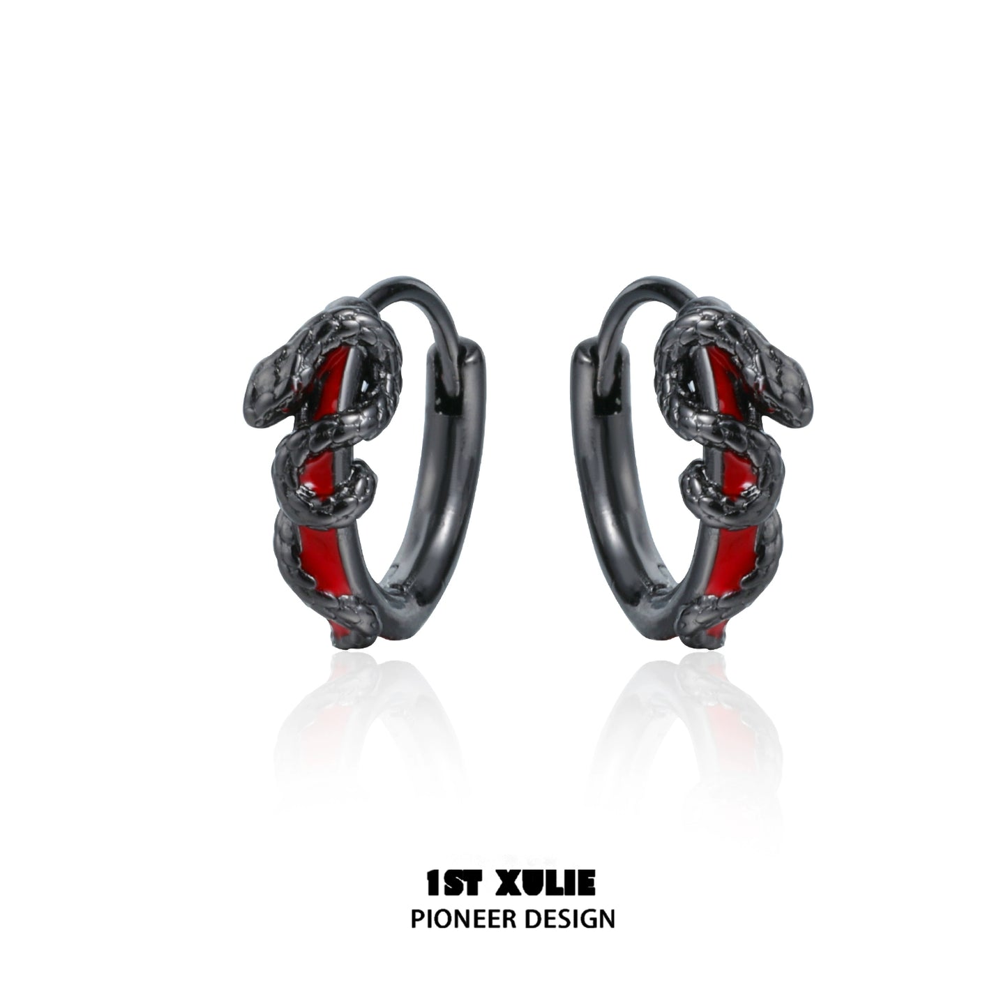 Gothic Dark Snake Removable Earrings