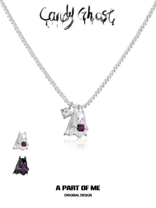 Ghost Devil Pendant Necklace