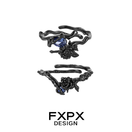 Tanzanian Blue Rose Ring