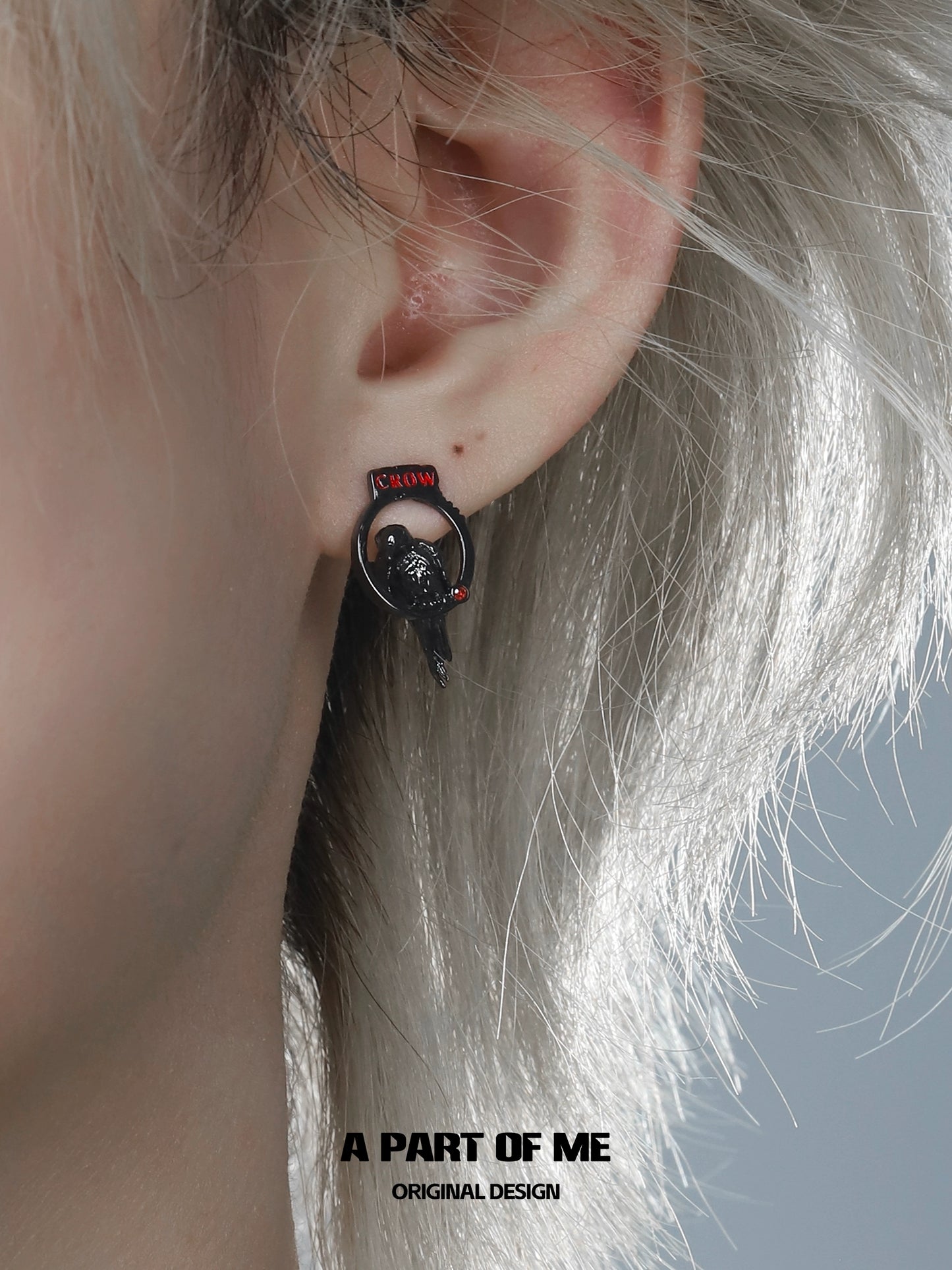 Gothic Bride Crow Ring