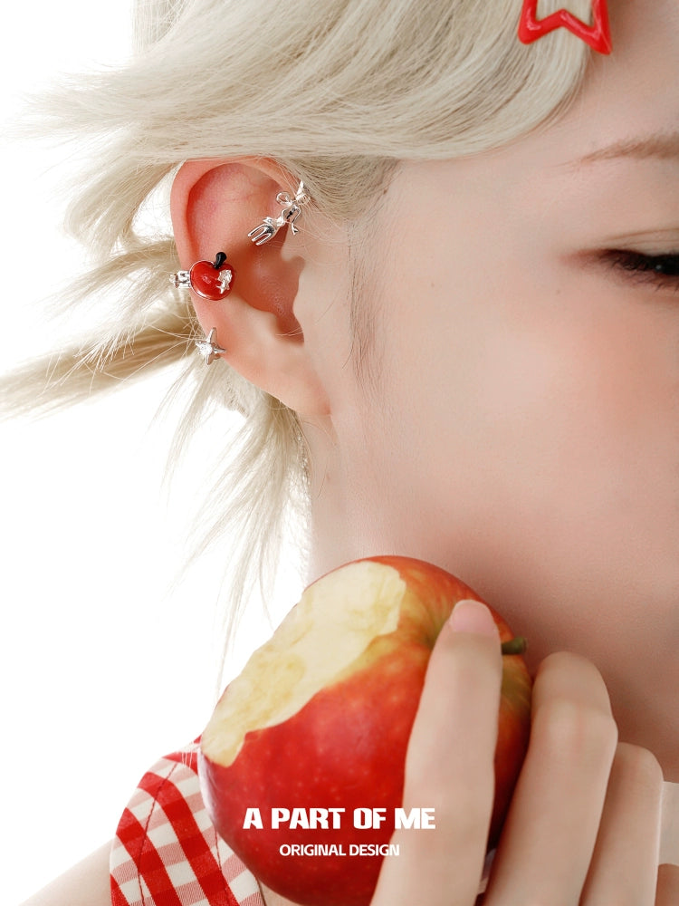 Summer Sweet Apple Ear Cuffs