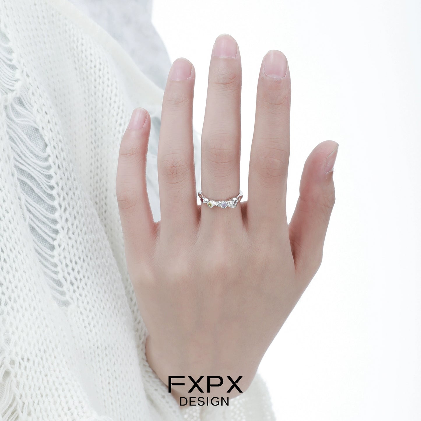 Dopamine Colored Zircon Ring