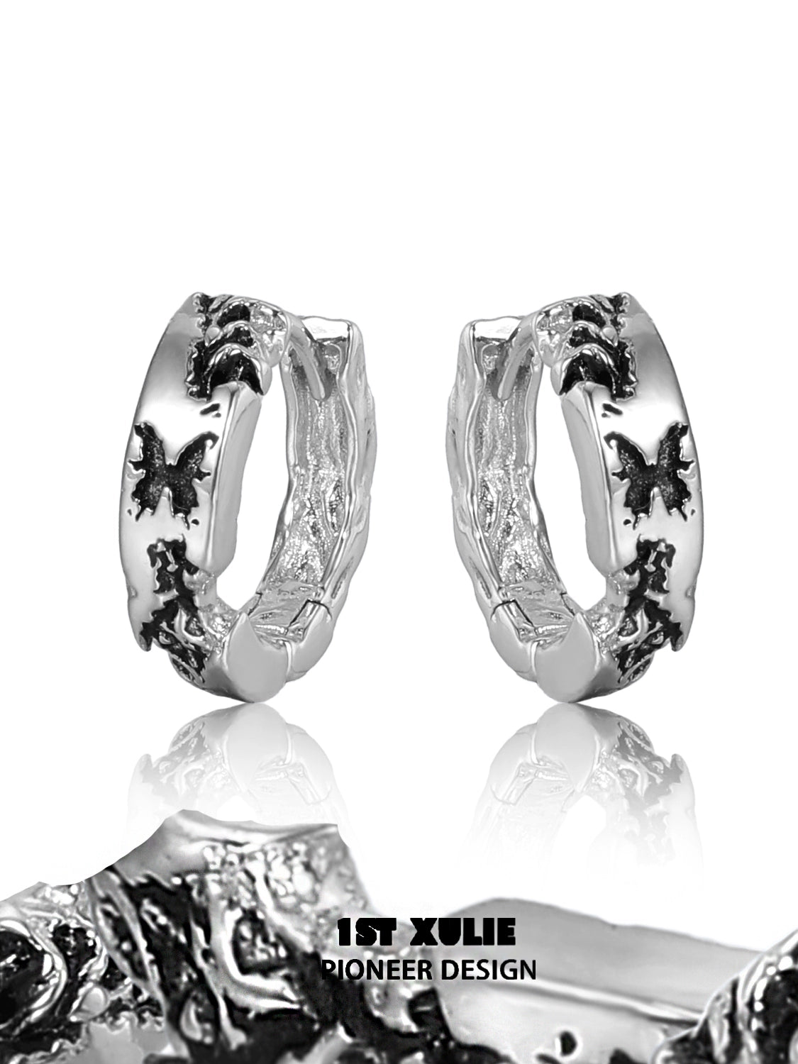 Y2K Chic Butterfly Circle Earrings