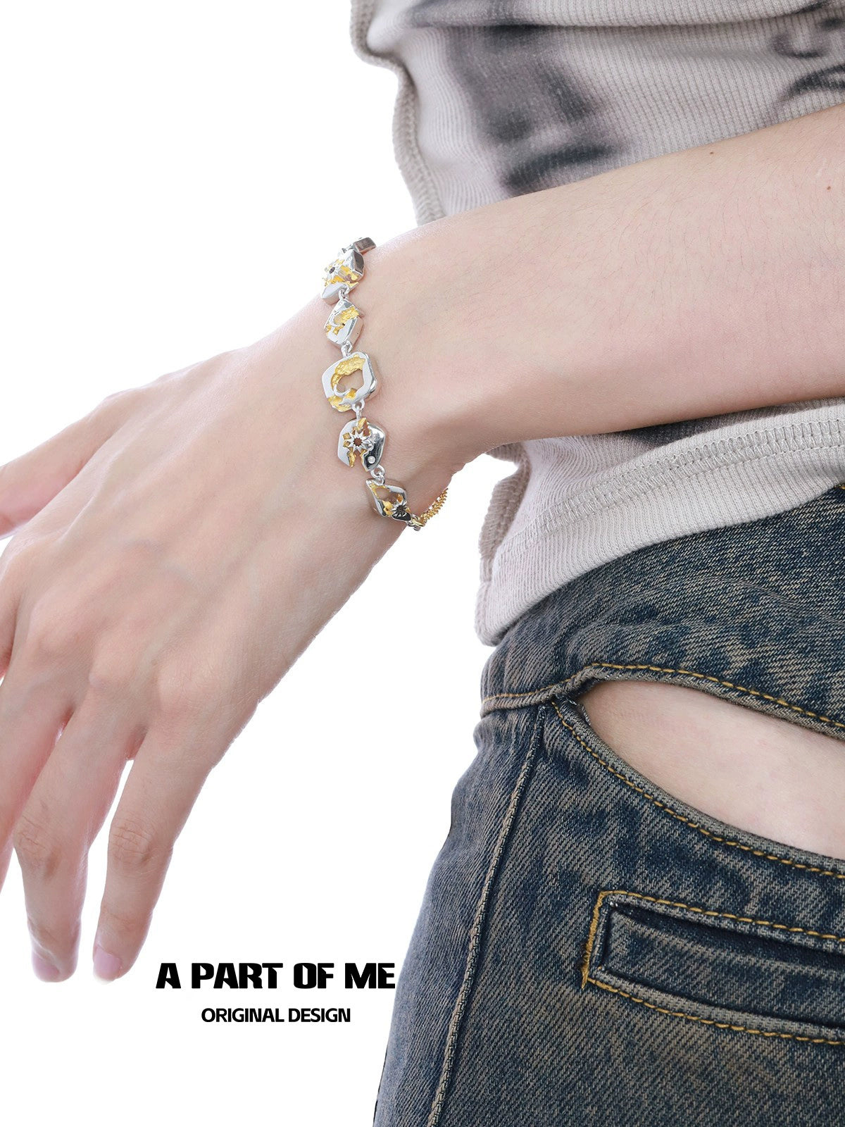 Sun & Moon Gem Bracelet