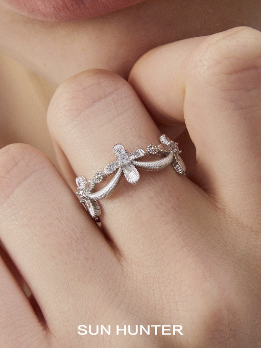 Life Pact Shimmer Cross Ring