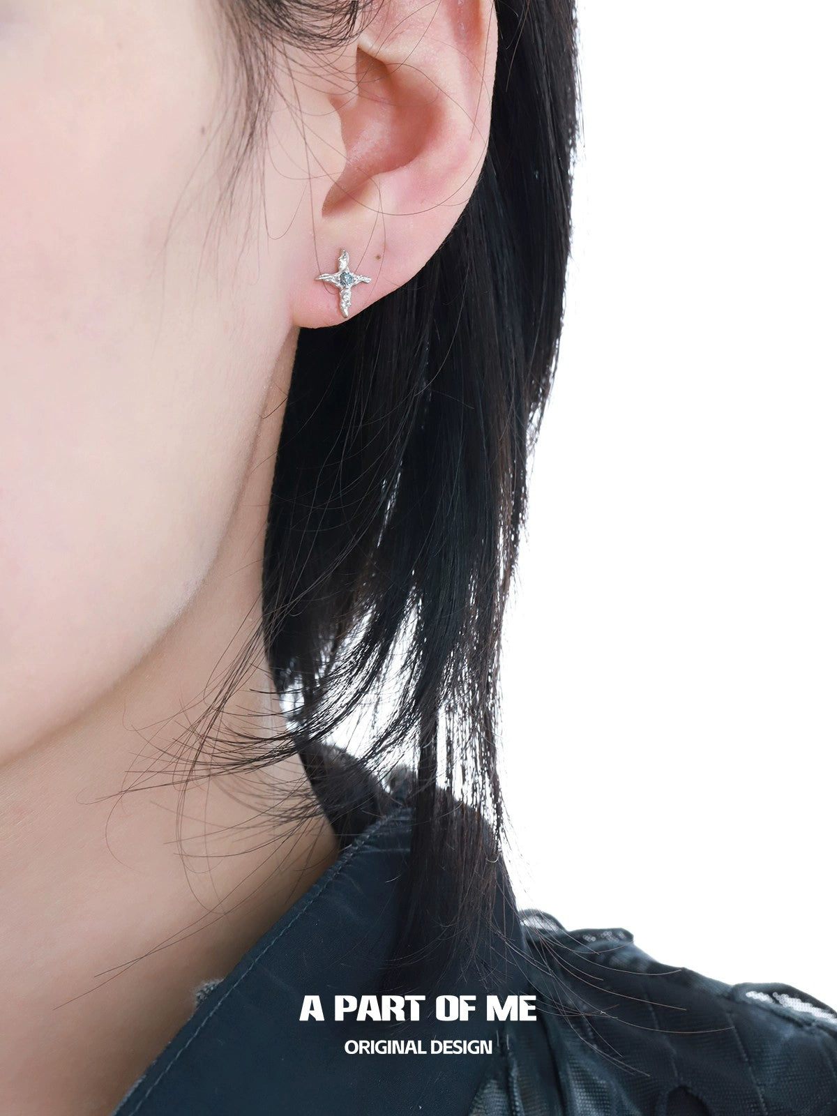 Deep Sea Star Zircon Stud Earrings
