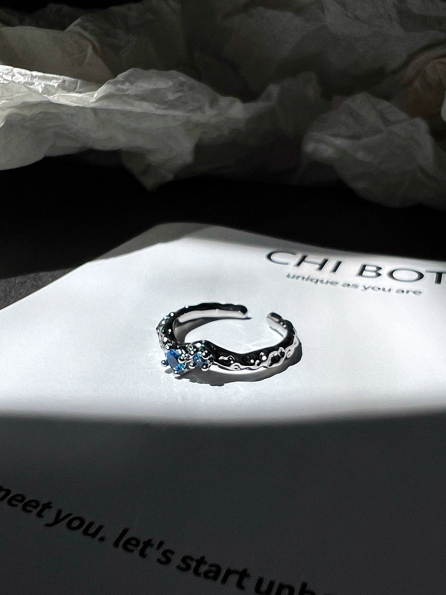 "Uninhabited Island" Glacier Ring
