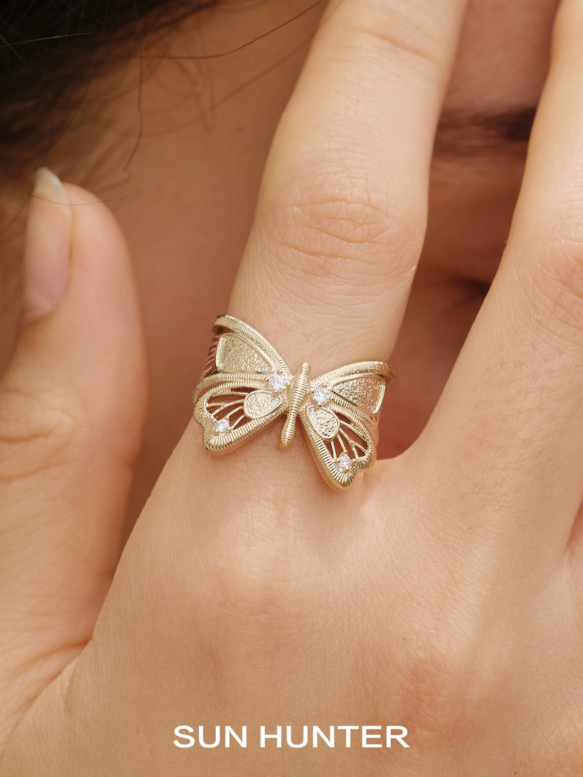 Angel Butterfly Guardian Ring