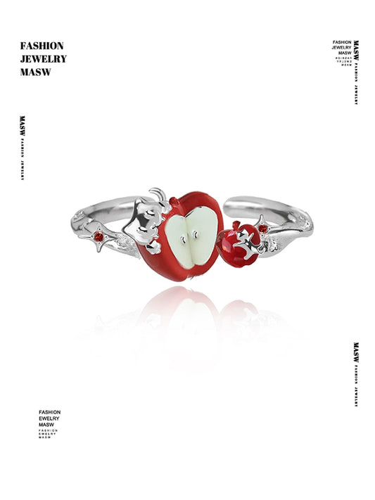 Fairy Tale Red Apple Ring