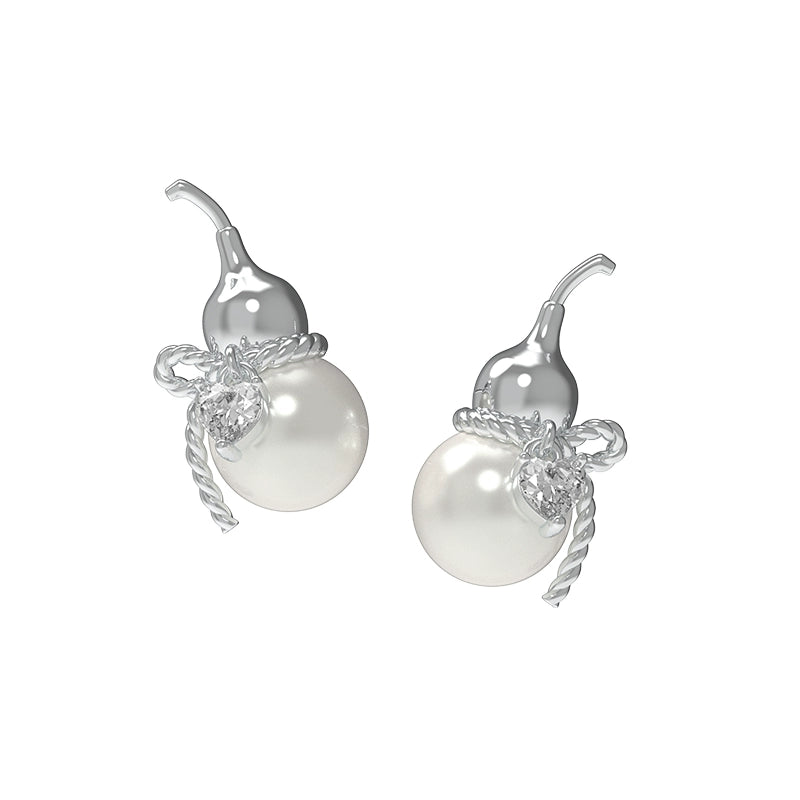 Chinese Fortune Gourd Earrings